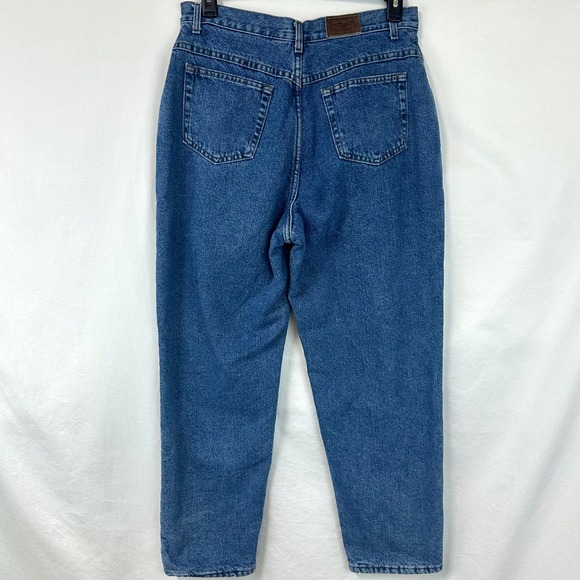 L.L. BEAN Vintage Blue Denim Flannel Lined Straight Leg Jeans Women's Plus 16 R - Picture 6 of 9